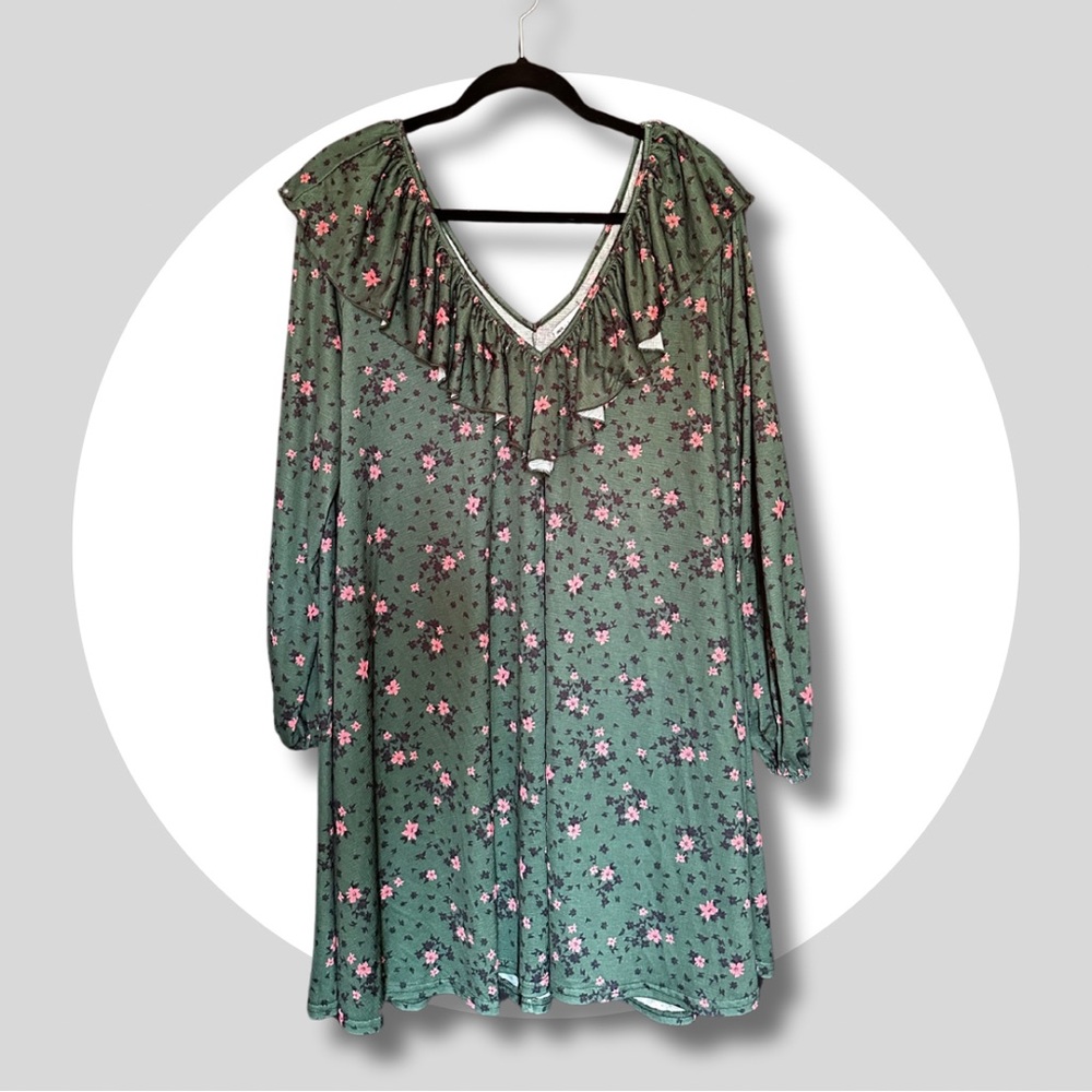 Dark Green ASOS Dress Curvy
